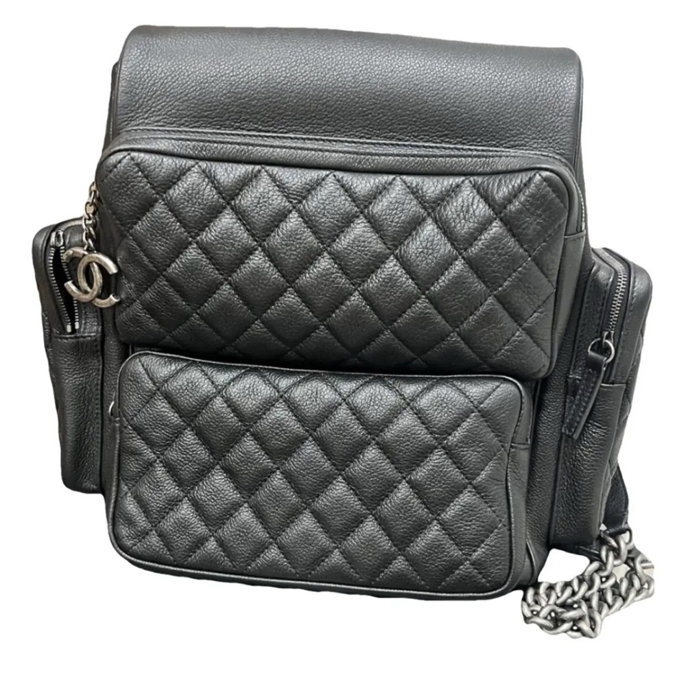 Chanel Quilted Leather Backpack